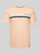 Tom Tailor Denim T-Shirt mit Logo-Print in Apricot, Größe L