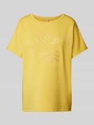 Soyaconcept T-Shirt mit Motiv-Print Modell 'Banu' in Senf, Größe S