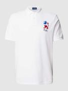 Polo Ralph Lauren Poloshirt mit Logo-Stitching in Offwhite, Größe L