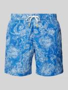 Hartford Regular Fit Badeshorts mit Gesäßtasche in Blau, Größe XL