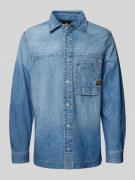 G-Star Raw Regular Fit Jeanshemd mit Brusttasche in Jeansblau, Größe X...