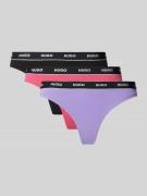 HUGO String mit elastischem Label-Bund im 3er-Pack in Pink Melange, Gr...