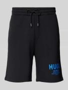 Hugo Blue Regular Fit Sweatshorts mit Label-Print Modell 'Nomario' in ...