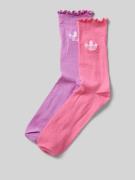 adidas Originals Socken mit Label-Print im 2er-Pack in Rosa, Größe 35-...