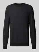MCNEAL Strickpullover mit Rundhalsausschnitt in Black, Größe S