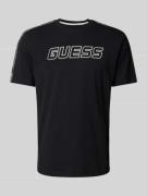 Guess Activewear T-Shirt mit Label-Schriftzug Modell 'ARLO' in Black, ...