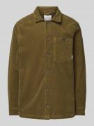 Lindbergh Relaxed Fit Overshirt mit aufgesetzter Brusttasche in Sand, ...