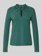 Marc Cain Longsleeve mit Knoten-Detail in Dunkelgruen, Größe 34