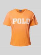 Polo Ralph Lauren T-Shirt mit Label-Print in Orange, Größe L