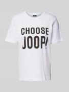 JOOP! T-Shirt mit Logo-Print in Weiss, Größe 36