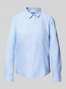 Christian Berg Woman Hemdbluse mit Knopfleiste in Blau, Größe 34