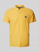 Lerros Regular Fit Poloshirt mit Label-Badge in Orange, Größe M