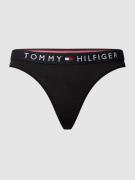 TOMMY HILFIGER String mit elastischem Logo-Bund in Black, Größe L