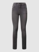 Angels Skinny Fit Jeans mit Label-Patch in Anthrazit, Größe 42/28