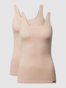 Skiny Tanktop im 2er-Pack in Beige, Größe 36