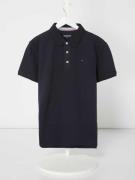 Tommy Hilfiger Teens Poloshirt mit Logo-Stickerei in Marine, Größe 10