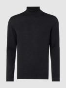 MAERZ Muenchen Rollkragenpullover aus reiner Schurwolle in Anthrazit, ...