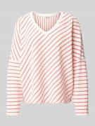B.Young Strickpullover mit V-Ausschnitt Modell 'Runi' in Rot, Größe XL