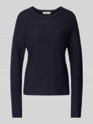 Marc O'Polo Denim Strickpullover mit geripptem Rundhalsausschnitt in M...