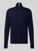 Tommy Hilfiger Regular Fit Strickjacke aus Baumwoll-Kaschmir-Mix in Ma...
