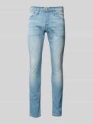 Jack & Jones Slim Fit Jeans im 5-Pocket-Design Modell 'GLENN' in Hellb...