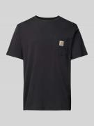 Carhartt Work In Progress T-Shirt mit Brusttasche in Black, Größe L