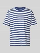 Jack & Jones T-Shirt mit Label-Print Modell 'VESTERBRO' in Dunkelblau,...