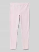 Steiff Regular Fit Sweatpants mit Motiv-Stitching in Rosa, Größe 104