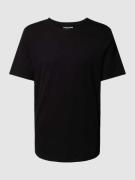 Jack & Jones T-Shirt in unifarbenem Design in Black, Größe L