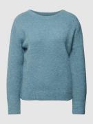 Marc O'Polo Strickpullover mit Strukturmuster in Bleu, Größe S
