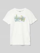 Levi’s® Kids T-Shirt mit Logo-Print in Offwhite, Größe 164