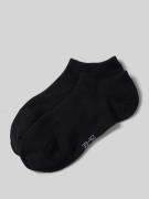 Snocks Sneakersocken mit elastischem Rippenbündchen im 2er-Pack in Bla...