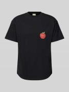 BLKVIS T-Shirt mit Label-Print in Black, Größe M