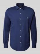 Polo Ralph Lauren Slim Fit Freizeithemd mit Haifischkragen in Marine, ...