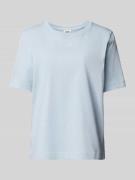 Drykorn T-Shirt mit Label-Stitching in Hellblau, Größe XS