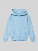 Polo Ralph Lauren Kids Hoodie mit Motiv-Stitching in Bleu, Größe 104