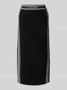 Marc Cain Midirock mit elastischem Label-Bund in Black, Größe 36