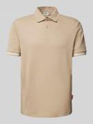 JOOP! Jeans Poloshirt mit Label-Print Modell 'Amare' in Beige, Größe X...