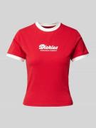 Dickies T-Shirt aus Baumwoll-Mix Modell 'LEWISTOWN' in Rot, Größe M