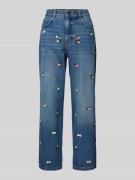 Weekend Max Mara Jeans mit Ziersteinbesatz in Blau, Größe 34