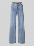 FREE/QUENT Wide Leg Jeans mit Gürtelschlaufen Modell 'Lopez' in Hellbl...