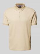 HECHTER PARIS Poloshirt mit kurzer Knopfleiste in Beige, Größe XL