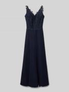 G.O.L. Kleid mit Spitzenbesatz in Marine, Größe 164
