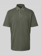 ARMANI EXCHANGE Poloshirt mit kurzer Knopfleiste in Oliv, Größe L