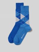 Burlington Socken mit Label-Applikation Modell 'Everyday Argyle' im 2e...