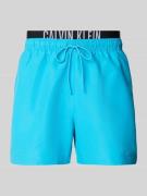 Calvin Klein Underwear Badehose mit Label-Print in Tuerkis, Größe L