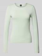 Gina Tricot Longsleeve mit Rundhalsausschnitt in Mint, Größe L