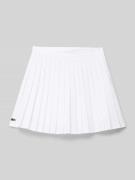 Lacoste Rock mit Plisseefalten in Weiss, Größe 140