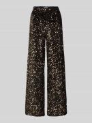 Christian Berg Woman Marlenehose mit Pailletten in Black, Größe 48
