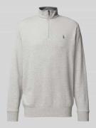 Polo Ralph Lauren Sweatshirt mit Logo-Stitching in Hellgrau, Größe XL